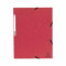 Carpeta con gomas y solapas cartulina lustrada A4 Exacompta rojo