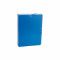 Caja de proyectos de cartón con gomas Fabrisa lomo 70mm azul
