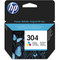 Cartucho inkjet HP 304 Tri-color 100 páginas 