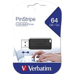 Memoria USB 2.0 Verbatim Pinstripe 64GB 49065