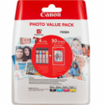 Tinta Canon Cli581xl Pack De 4 50 Hojas De Papel Fotografico 