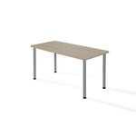 Mesa polivalente rectangular con la estructura de color aluminio NL71000 ESTR/AL BLANCO