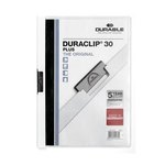 Dossier con clip metálico  A4 blanco Durable Duraclip 221302