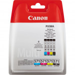 Cartucho inkjet Canon Pack negro cian magenta amarillo 4 Cartuchos de tinta: CLI-571bk + CLI-571c + 