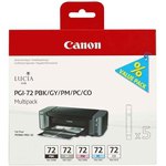 Cartucho inkjet Canon Pack negro magenta cian Gris Transparente 5 cartuchos de tinta PGI-72: PBK +GY 