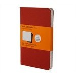 Cuadernos Moleskine Cahier large pack de 3 hojas lisas tapas rojas