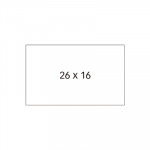 Etiquetas rectangulares para etiquetadora 2 líneas Apli adhesivo permanente