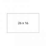 Etiquetas rectangulares para etiquetadora 2 líneas Apli adhesivo removible