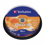 DVD-R grabable 4,7Gb Verbatim Matt Silver 43523