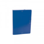 Caja de proyectos de cartón con gomas Fabrisa lomo 30mm azul