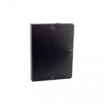 Caja de proyectos de cartón con gomas Fabrisa lomo 50mm negro