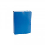Caja de proyectos de cartón con gomas Fabrisa lomo 90mm azul