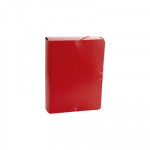 Caja de proyectos de cartón con gomas Fabrisa lomo 90mm rojo