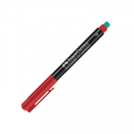 Rotulador permanente Faber-Castell Multimark punta fina 0,6mm rojo