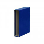 Funda archivador de palanca lomo 85mm Elba folio azul