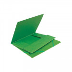 Carpeta con gomas y solapas cartón A4 colores Forpus verde
