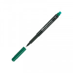 Rotulador permanente Faber-Castell Multimark punta superfina 0,4mm verde